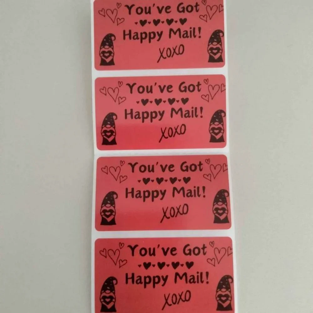 💙100 Happy Valentines- Shipping Labels Thermal Packaging Stickers 2.25